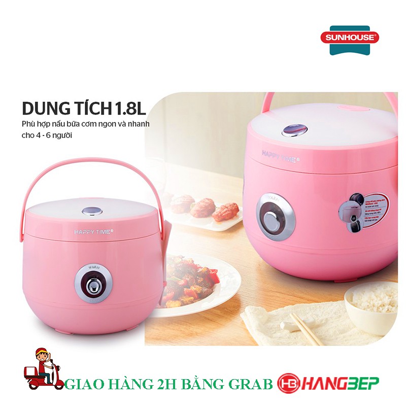 Nồi cơm nắp gài Happy Time 1.8 lít HTD8521P / 1.2 lít HTD8522G