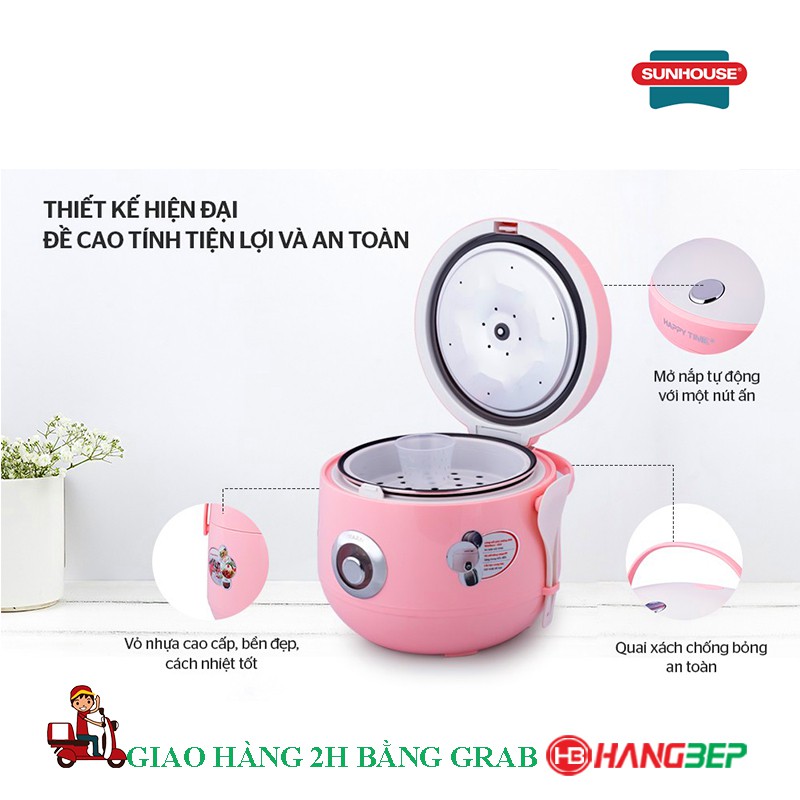 Nồi cơm nắp gài Happy Time 1.8 lít HTD8521P / 1.2 lít HTD8522G