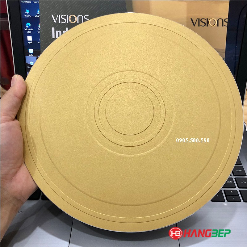 Dĩa chuyển nhiệt bếp từ 24cm Visions VS-IND-24PL/GD - chính hãng [sử dụng được với bếp từ]