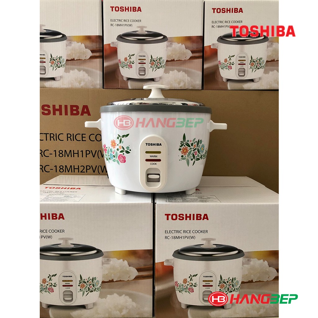 Nồi cơm điện chống dính nắp gài Toshiba RC-18MH1PV(W) 1.8 lít