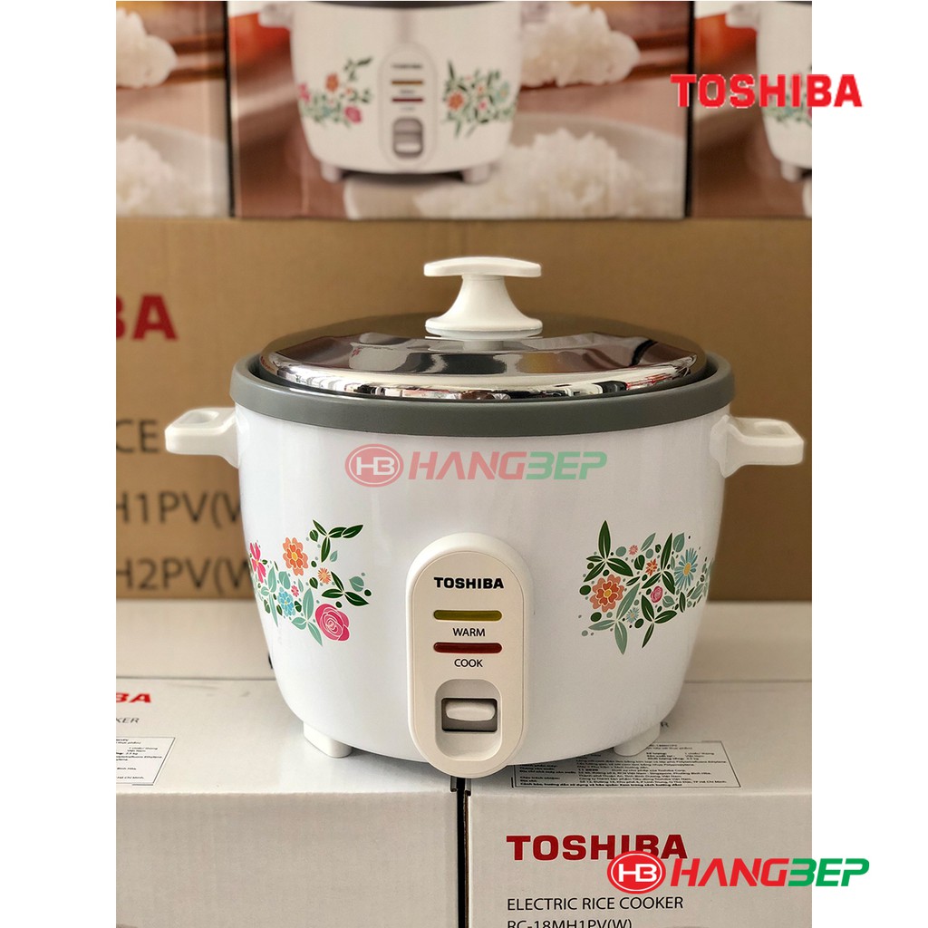 Nồi cơm điện chống dính nắp gài Toshiba RC-18MH1PV(W) 1.8 lít