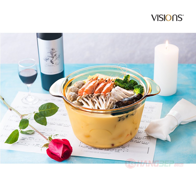 Nồi thủy tinh Visions Flair 3.8 lít VSF-38/CL1 - sản xuất tại Pháp