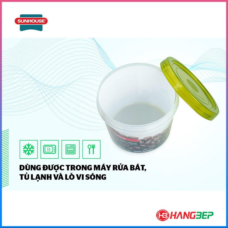 Hộp bảo quản thực phẩm khô BioZone 400ml KB-DR400P