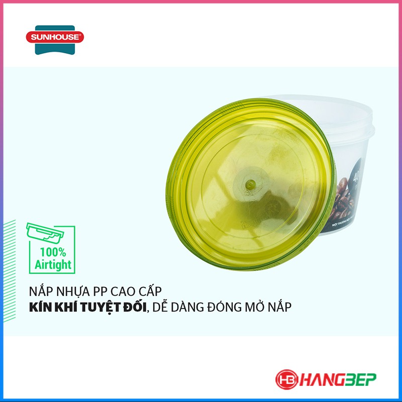 Hộp bảo quản thực phẩm khô BioZone 400ml KB-DR400P