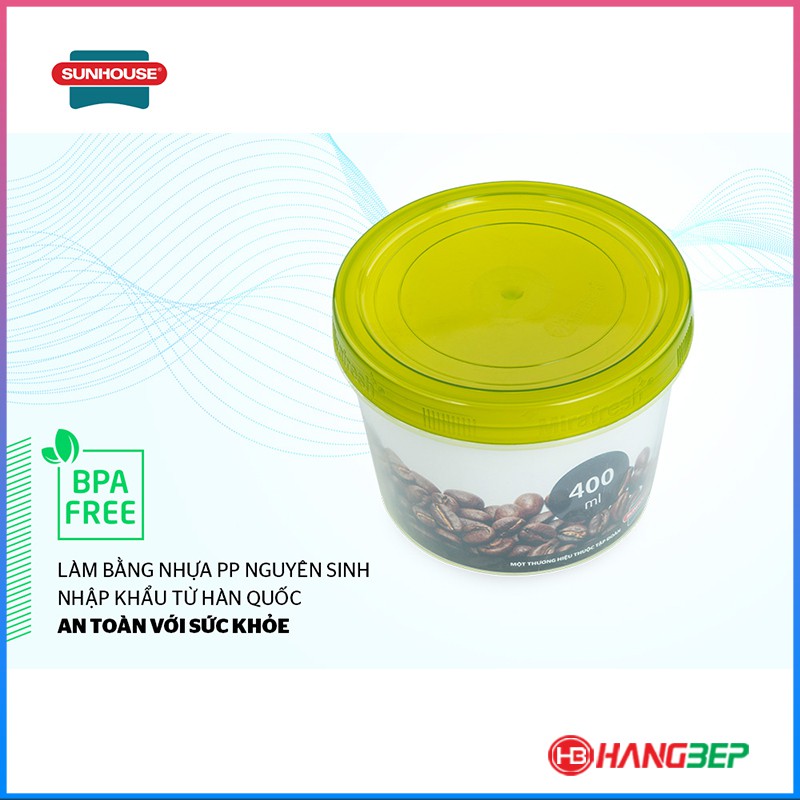 Hộp bảo quản thực phẩm khô BioZone 400ml KB-DR400P