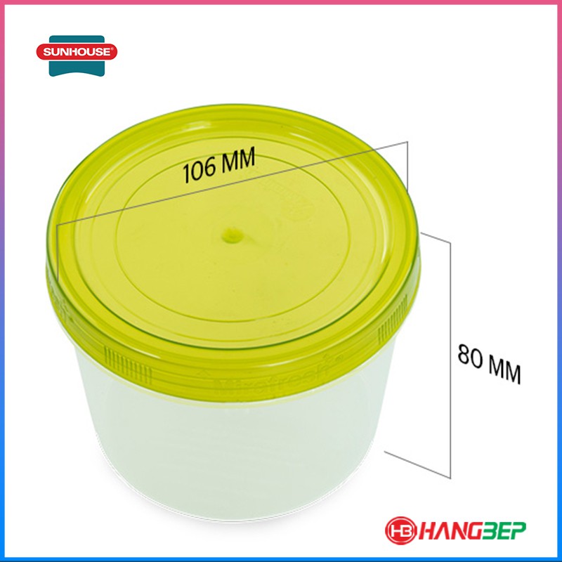 Hộp bảo quản thực phẩm khô BioZone 400ml KB-DR400P