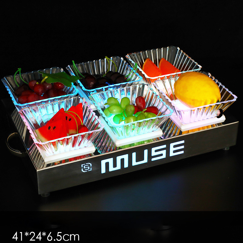Khay đựng trái cây có đèn led cho Bar, Karaoke, Nhà hàng OEM MS1803