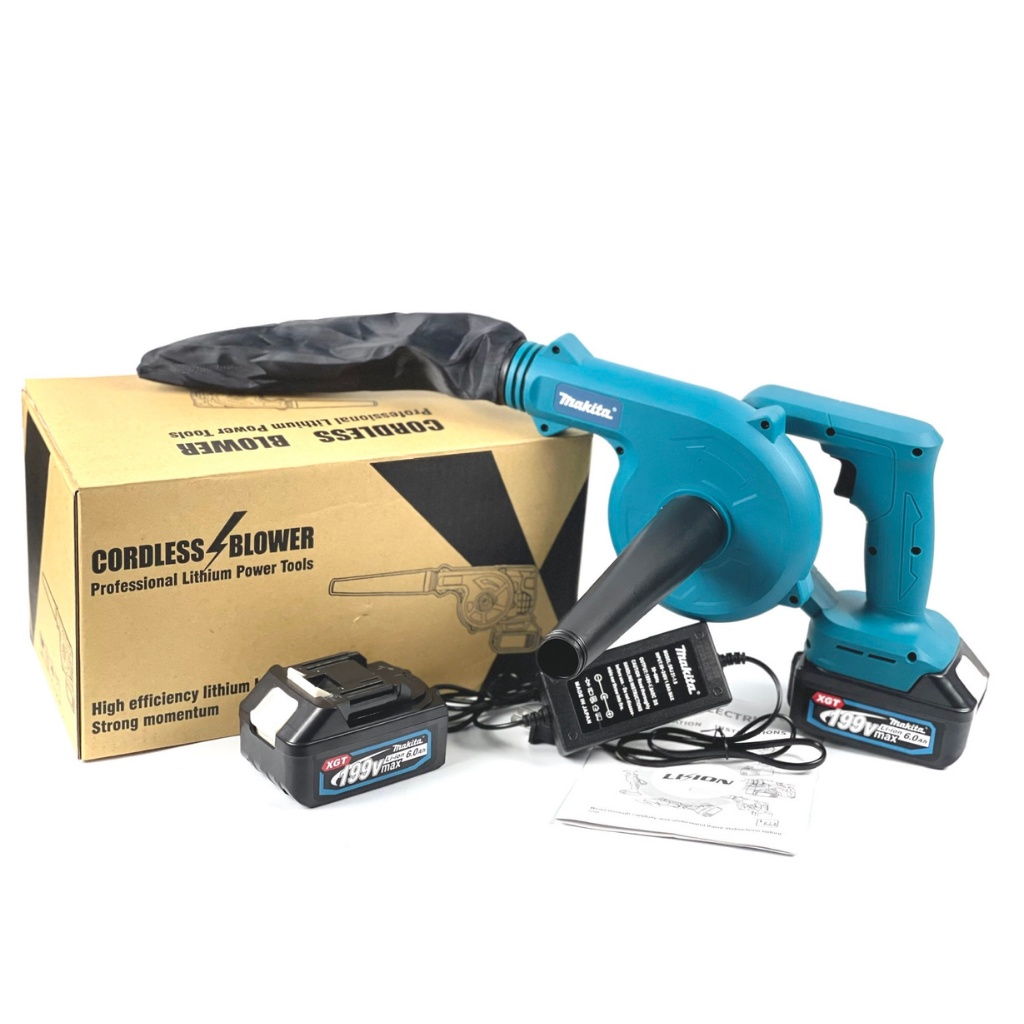 Máy thổi bụi dùng pin Makita 199v, máy thổi hút bụi cầm tay công suất lớn 680W thổi sạch sẽ mọi ngóc ngách nhà bạn
