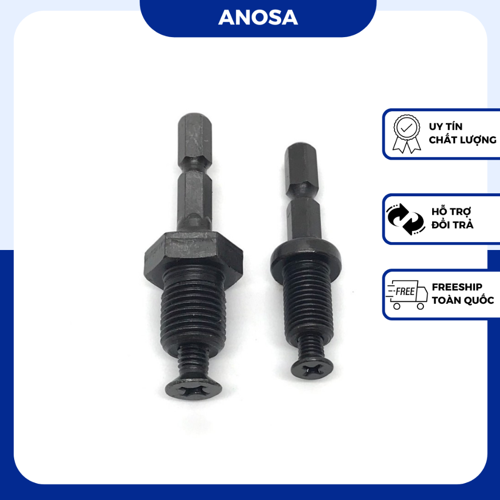 Đầu chuyển lục giác sang đầu kẹp mũi khoan 10mm (ren 9.5mm) Và 13mm (ren 12.7mm) Loại Tốt