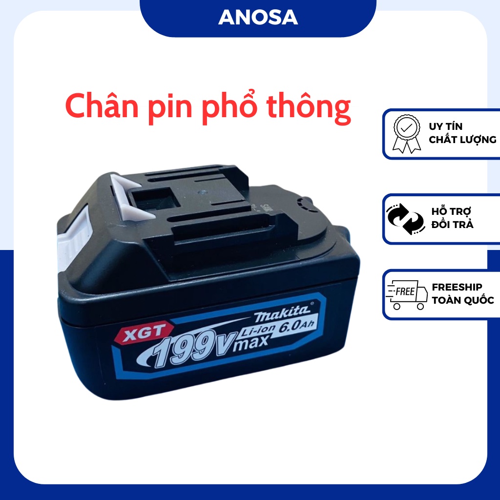 Pin Makita 199v, Pin máy khoan Pin máy bắn bulong chân pin phổ thông Pin 10 cell