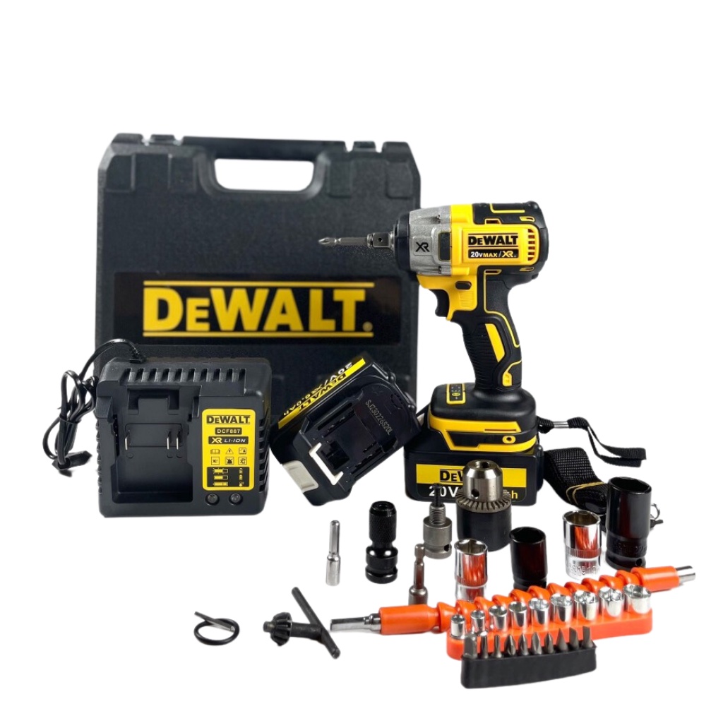 Máy bắn bulong, máy siết bulong Dewalt 20v không chổi than - chân pin thông dụng