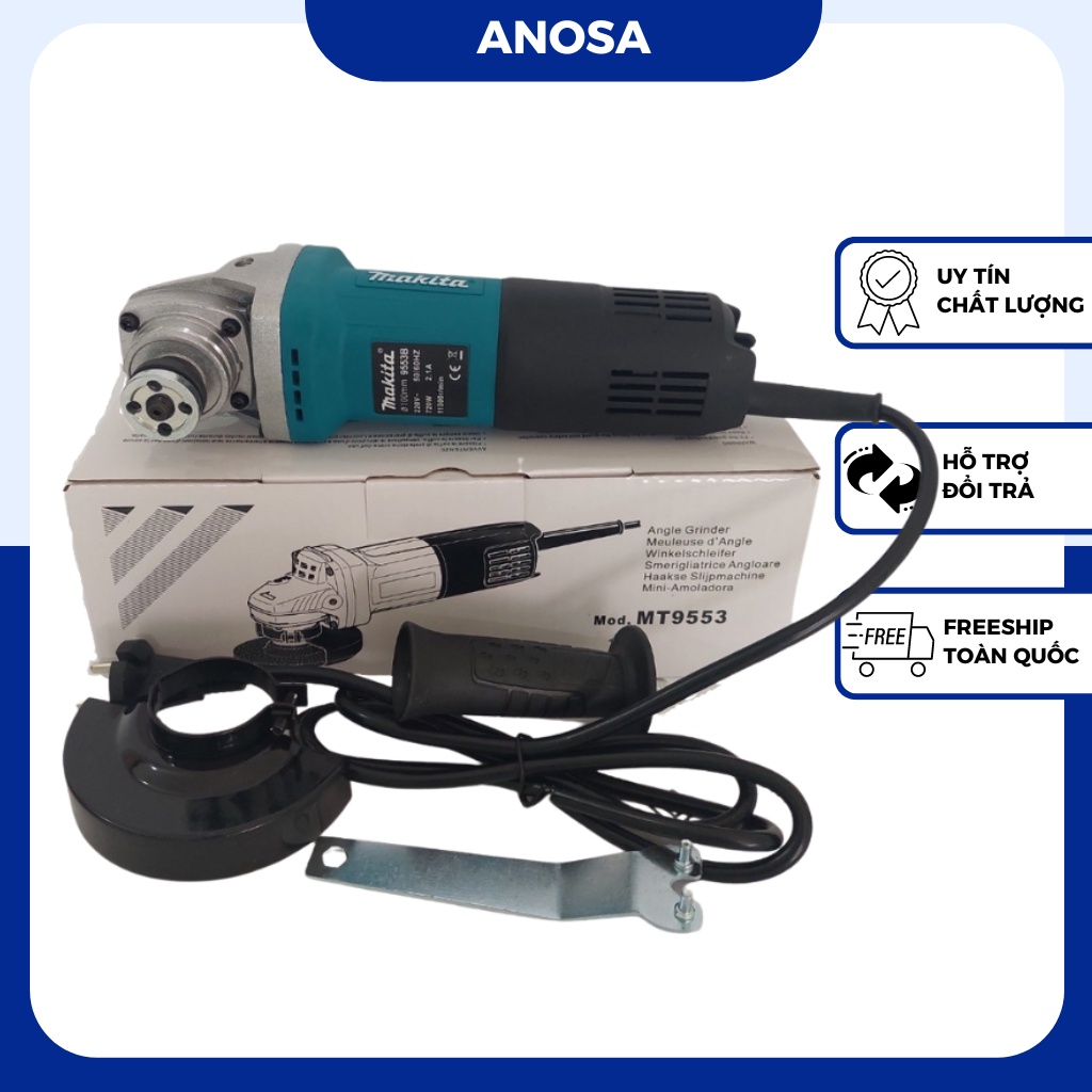 Máy mài góc, máy cắt cầm tay Makita 9553HB công suất lớn 840W, lõi đồng 100% Hàng Loại 1