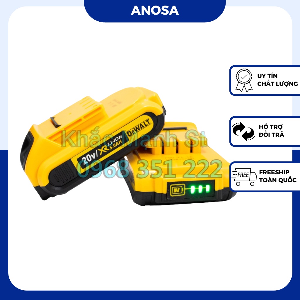 Pin máy khoan dewalt 20v, 24v dung lượng khủng