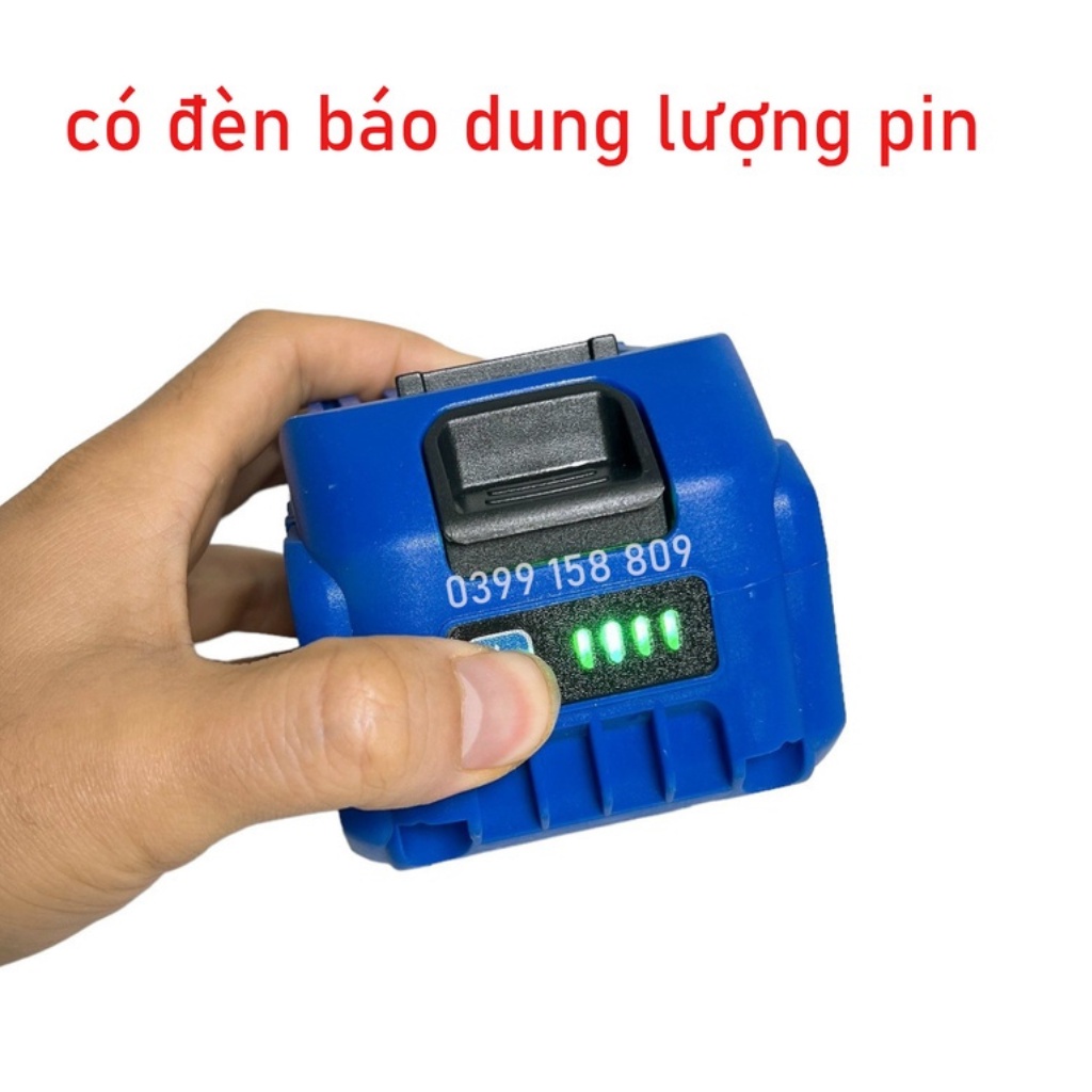 Pin 15 cell, pin 10 cell Navara chân pin phổ thông mạch 4 mosfet chống cháy có đèn báo pin Cell 2000mAh