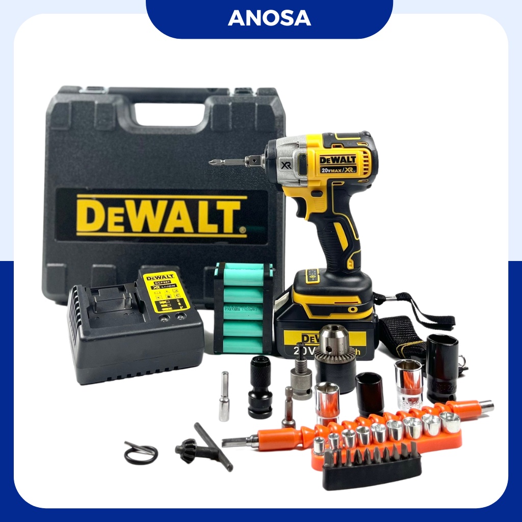 Máy siết bulong, máy bắn bulong Dewalt sử dụng chân Pin thông dụng, Đầu 2 trong 1