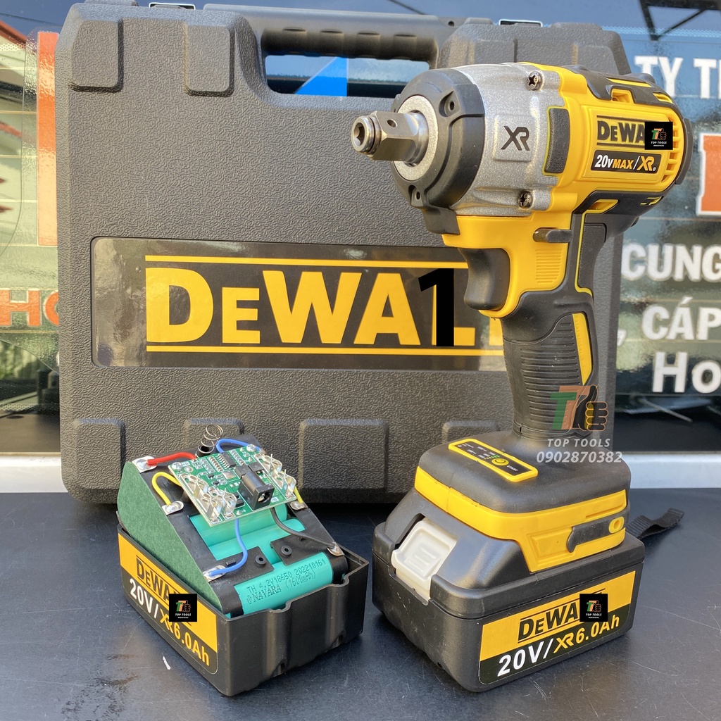 Máy siết bulong, máy bắn bulong Dewalt sử dụng chân Pin thông dụng, Đầu 2 trong 1