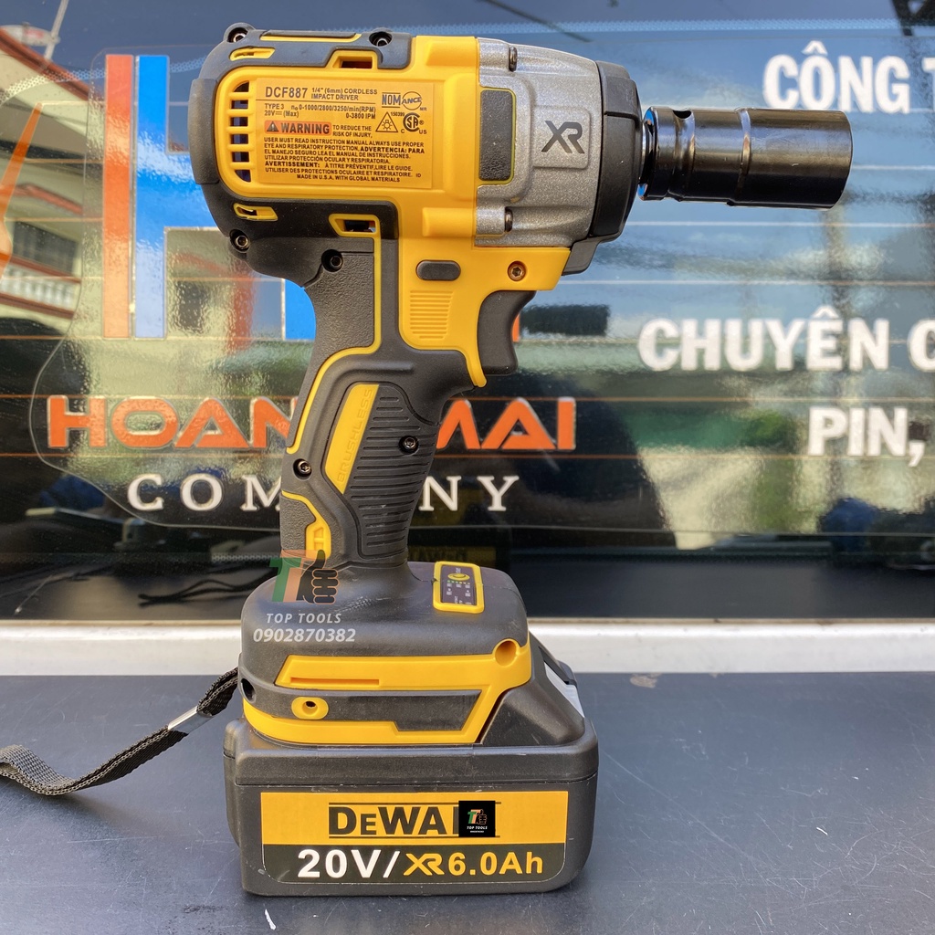 Máy siết bulong, máy bắn bulong Dewalt sử dụng chân Pin thông dụng, Đầu 2 trong 1