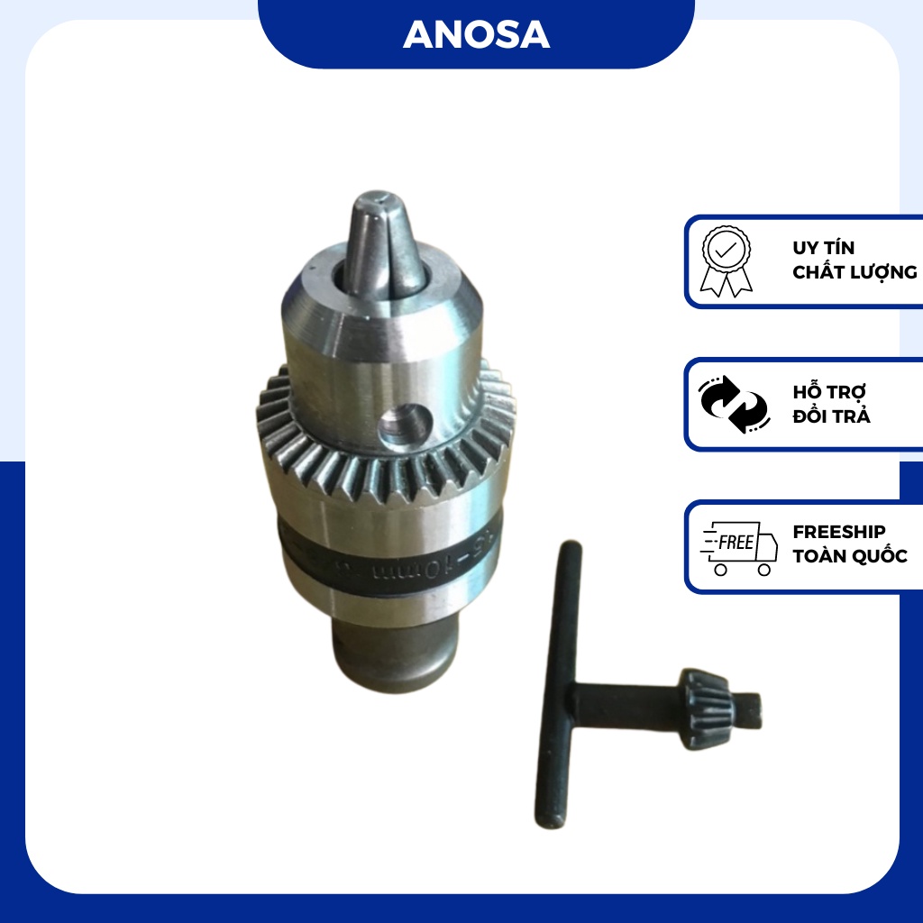 Đầu măng ranh 10mm đầu kẹp mũi khoan tặng ren ngược