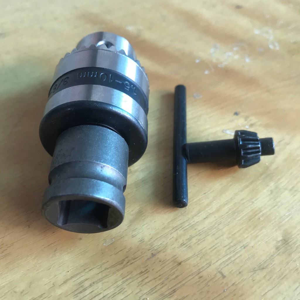 Đầu măng ranh 10mm đầu kẹp mũi khoan tặng ren ngược