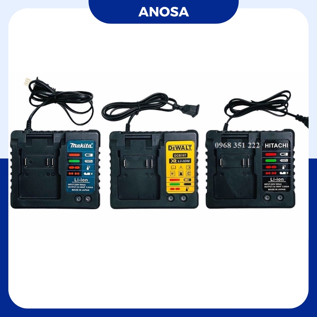 Sạc pin cho máy khoan pin, máy siết bulong chân phổ thông Makita cao cấp