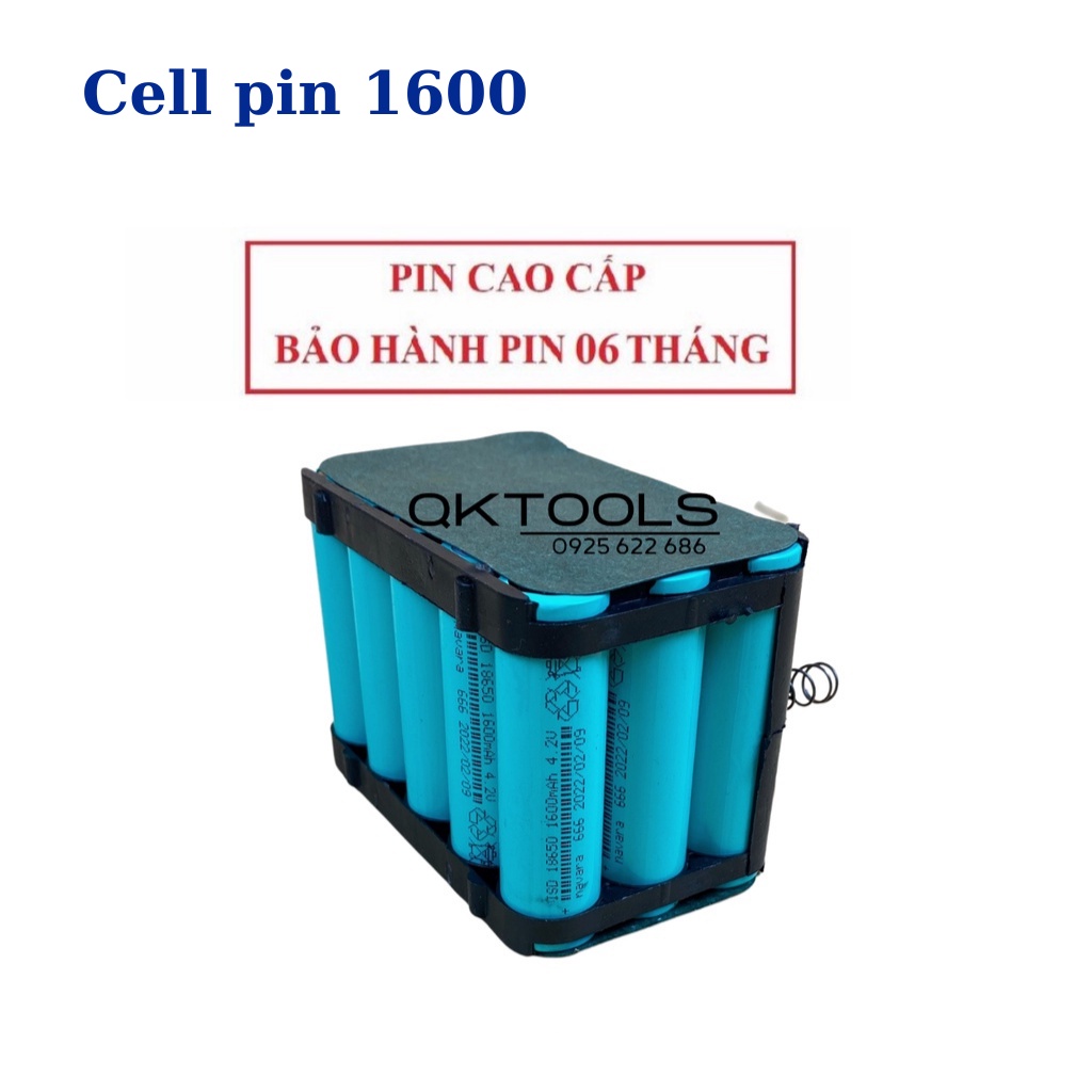 Pin máy khoan makita, pin 15 cell chân pin phổ thông, bin makita 6ah - cell pin 2000
