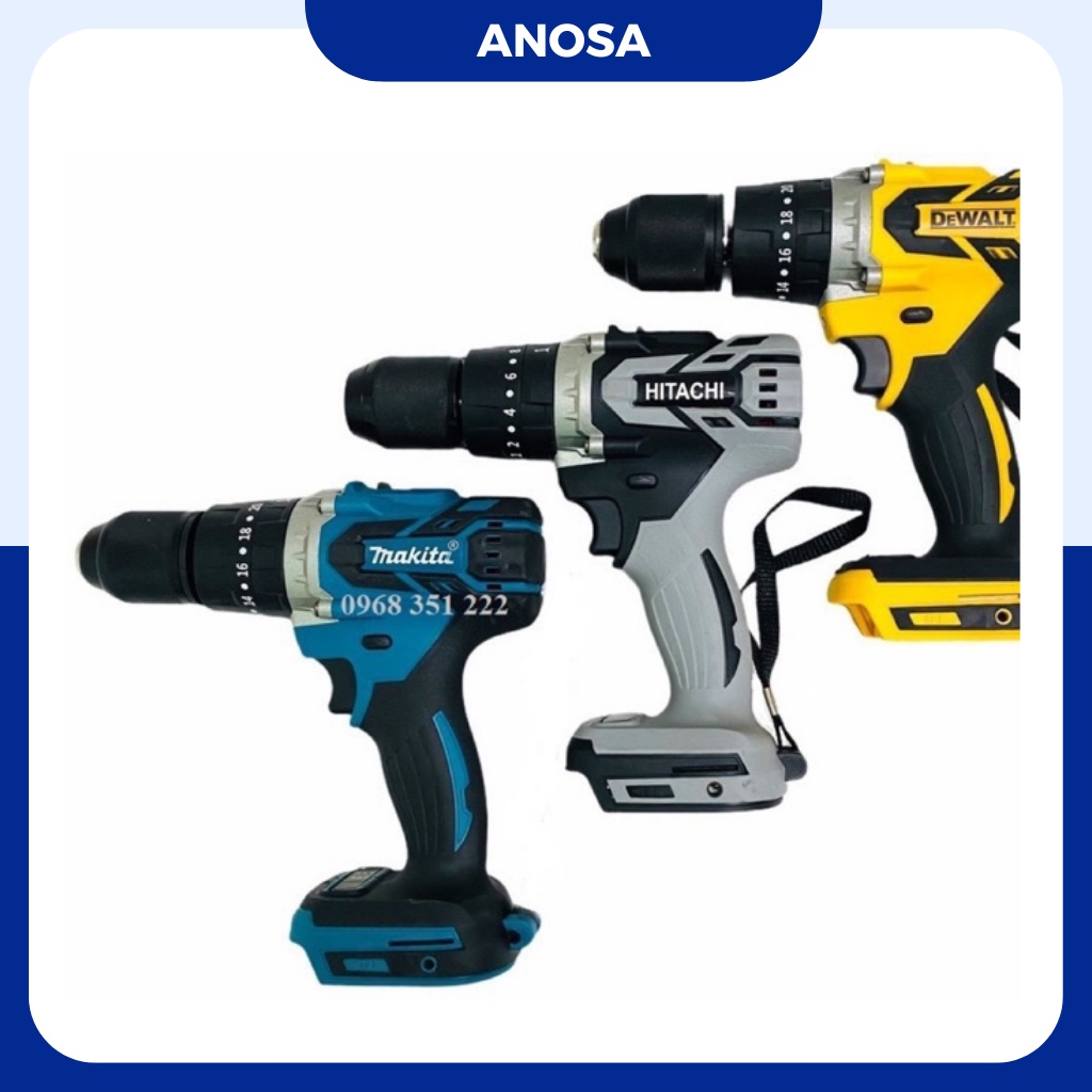 Thân máy khoan pin Makita, Hitachi, Dewalt không chổi than