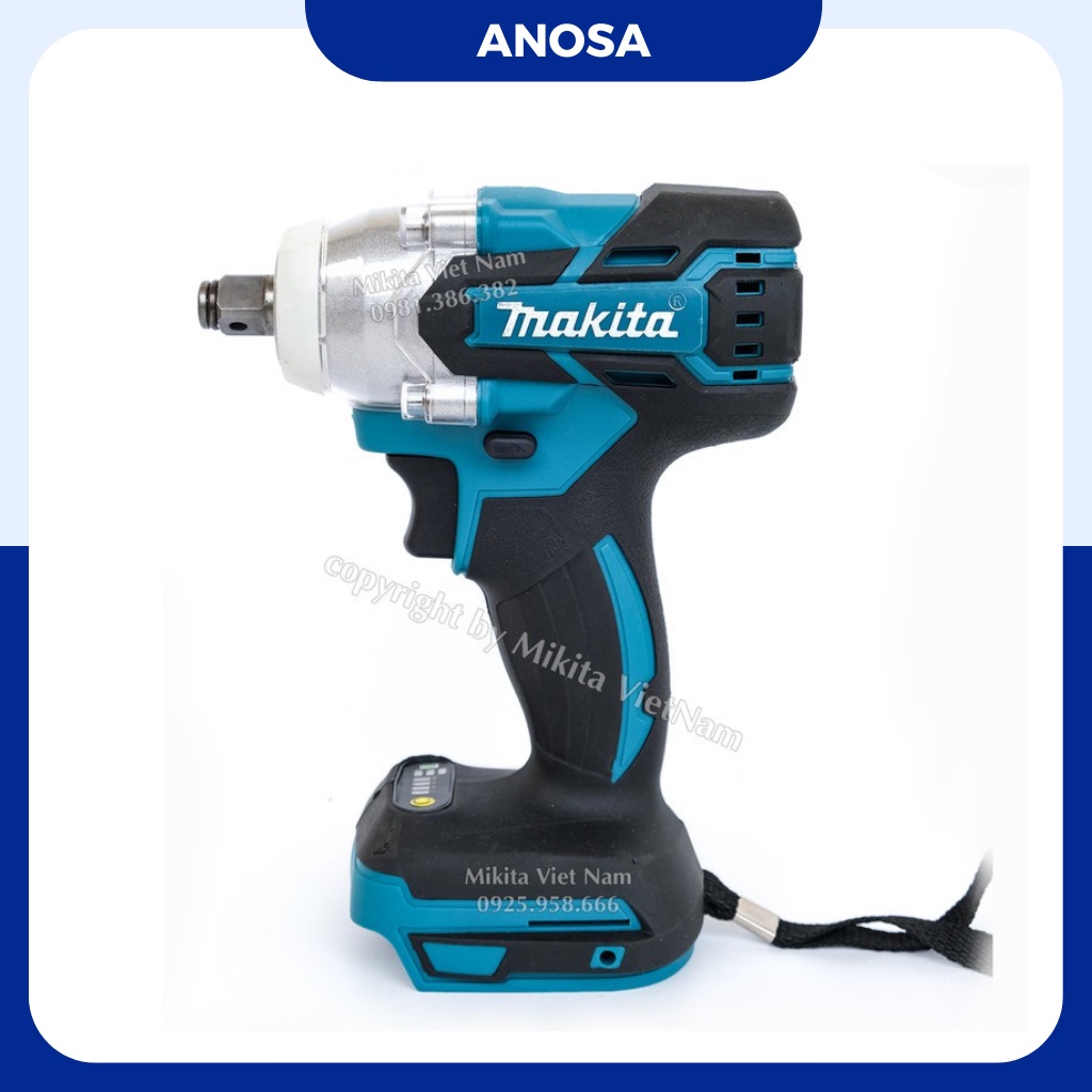 Thân máy siết bulong Makita 3 tốc độ không chổi than, đầu 2 trong 1