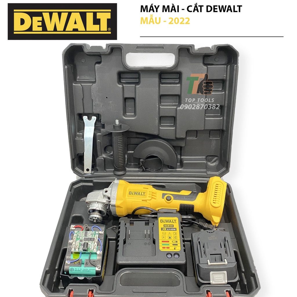 Máy mài pin Dewalt 199v, máy cắt pin cầm tay không chổi than