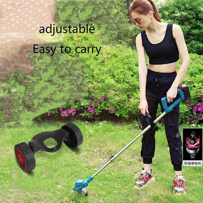 Bánh xe máy cắt cỏ dùng pin Hitachi, Lapusen dành cho cắt thảm cỏ