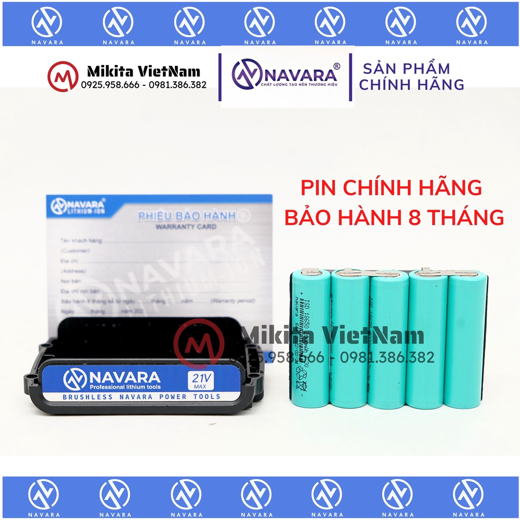 Máy khoan pin NAVARA 7002 21v không chổi than hàng chính hãng