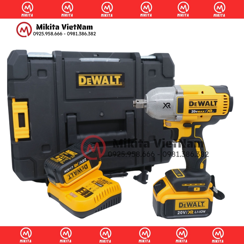 Máy siết bulong Dewalt 20v lực siết lớn 880Nm pin khủng động cơ không chổi than