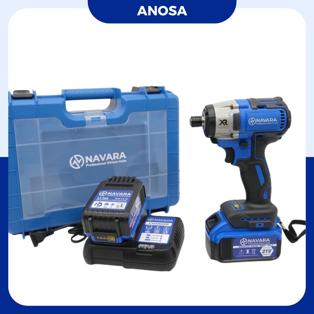 Máy chuyên vít Navara 6001B, máy bắn vít hàng chính hãng tặng đầu bắn vít và đầu bắn tôn