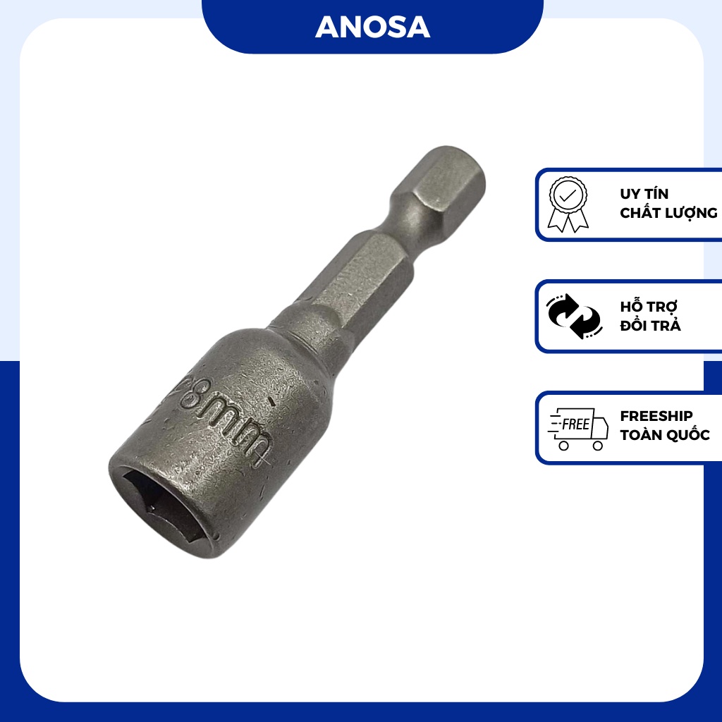 Đầu bắn tôn cho máy khoan pin, máy siết bulong, máy bắn vít 8*42mm