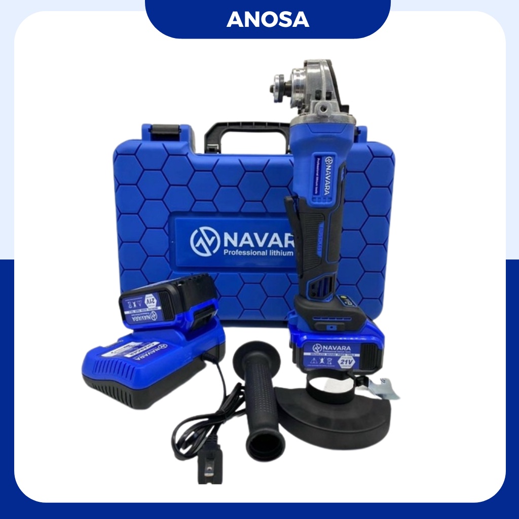 Máy mài pin cầm tay Navara 8001, động cơ không chổi than tặng kèm túi đeo
