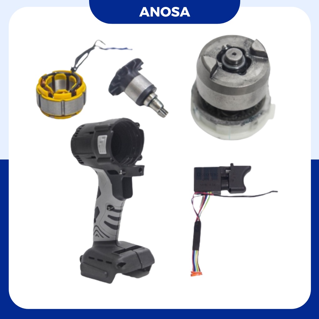 Phụ kiện sửa chữa máy siết bulong Hitachi (Rotor, cò, vỏ, Nhông, ...) Hàng Đều Có Sẵn