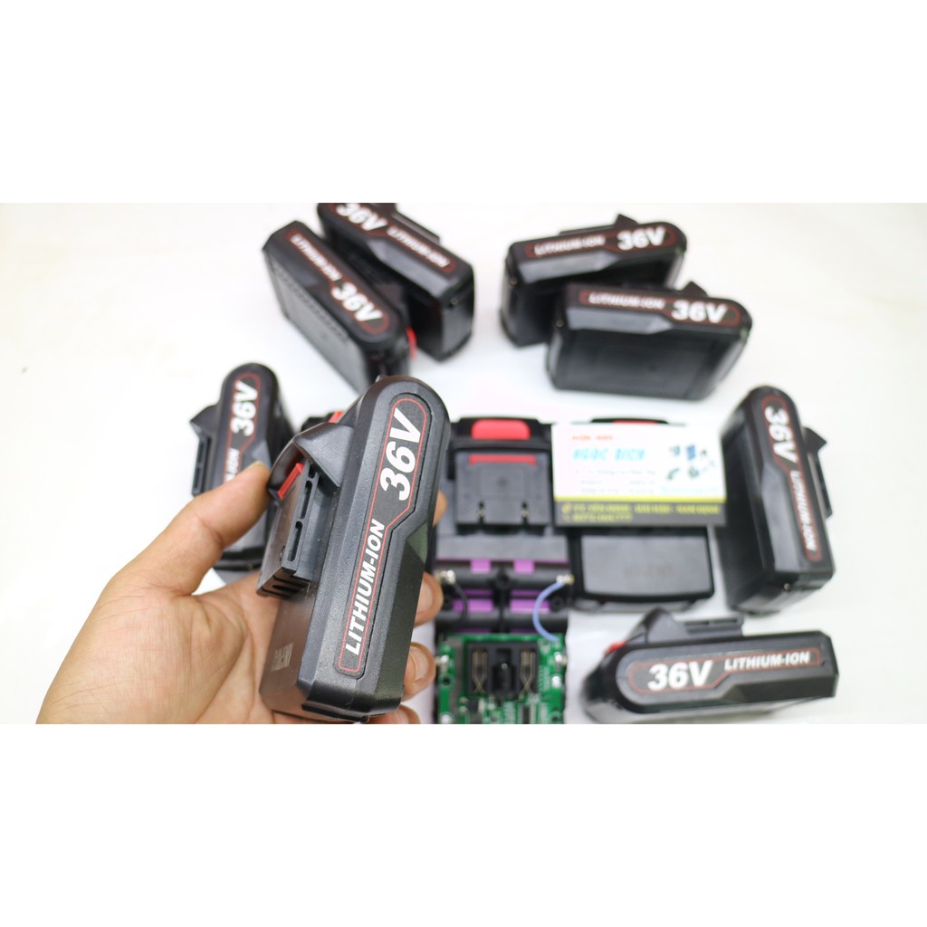 Pin máy khoan Makita, Dewalt, Bosch 72v dùng cho máy 18v, 21v, 24v, 26v, 36v, 72v cùng chân