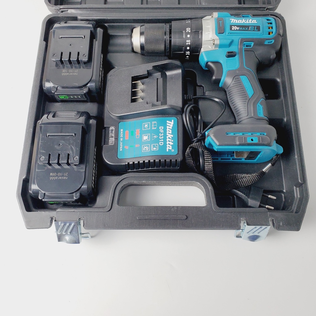 Máy khoan pin Makita 20v cầm tay hàng cao cấp, khoan pin 3 chức năng, động cơ không chổi than