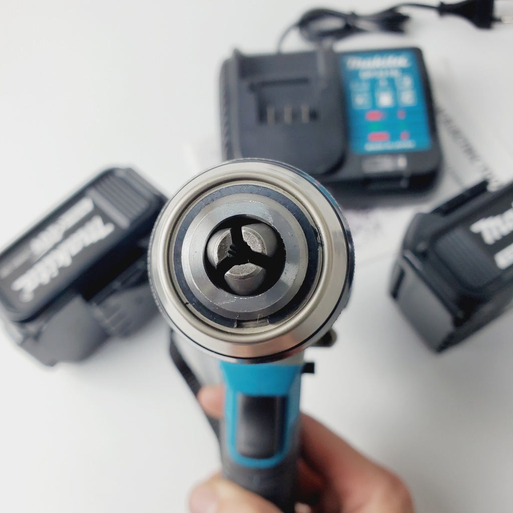 Máy khoan pin Makita 20v cầm tay hàng cao cấp, khoan pin 3 chức năng, động cơ không chổi than