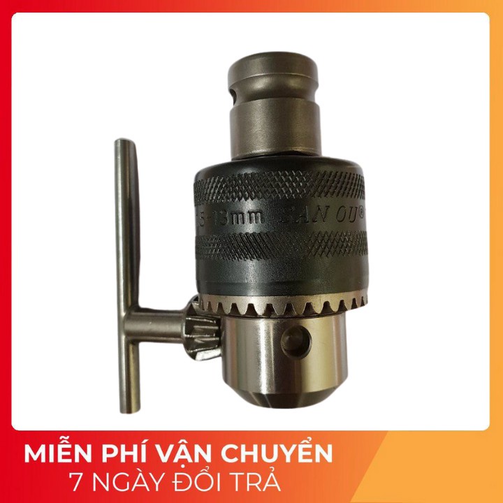 Đầu măng ranh 13mm đầu kẹp mũi khoan tặng ren ngược