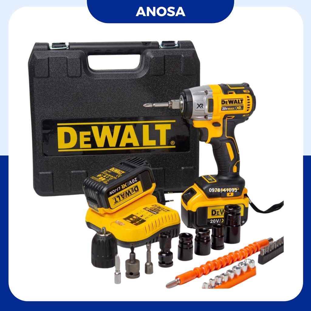 Máy siết bulong Dewalt DCF887 20v động cơ không chổi than, máy khỏe thời gian sử dụng pin 3-4 tiếng liên tục