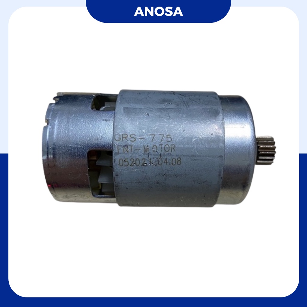 Motor 775 nhông ngắn 16 răng dùng cho máy khoan pin