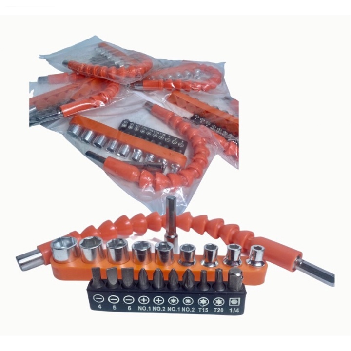 Bộ phụ kiện đa năng dành cho máy siết bulong, máy khoan pin - 31 chi tiết