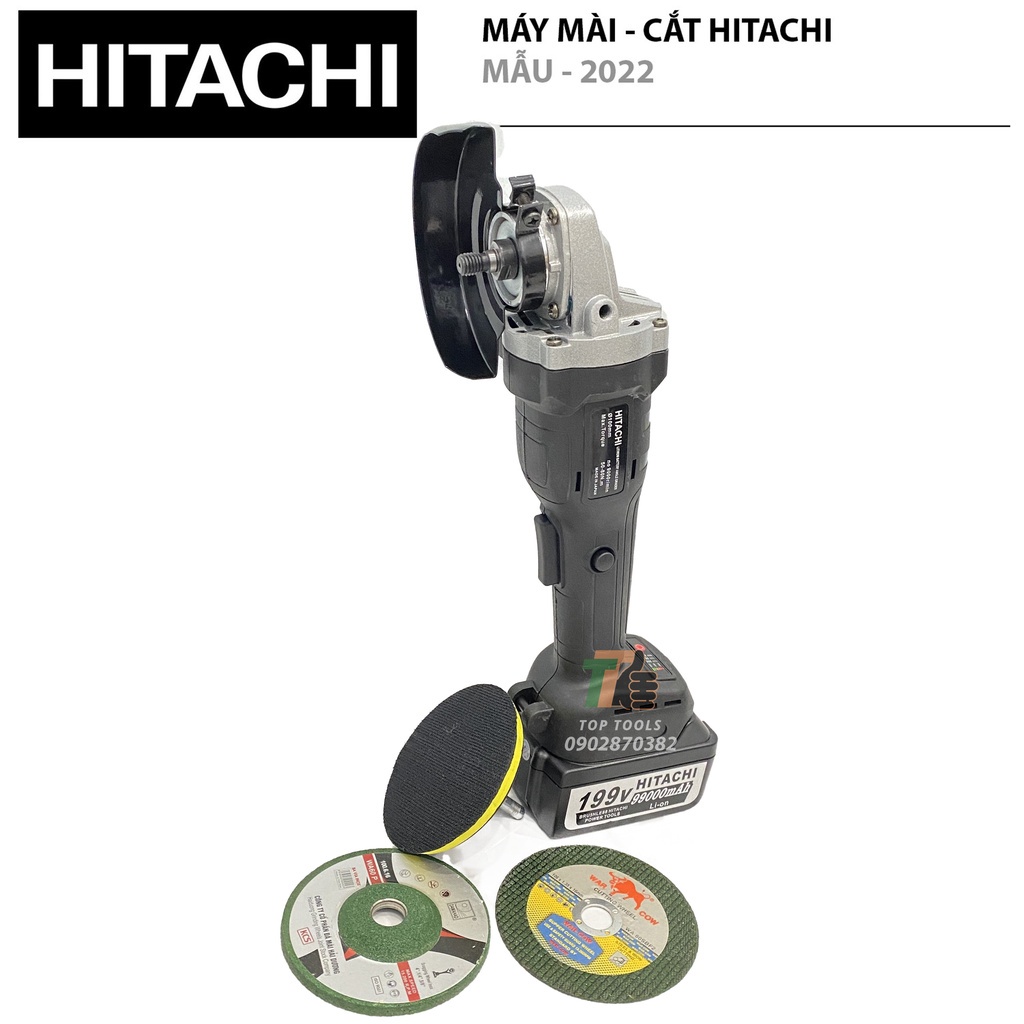 Máy mài pin, máy cắt pin Hitachi 199v động cơ không chổi than