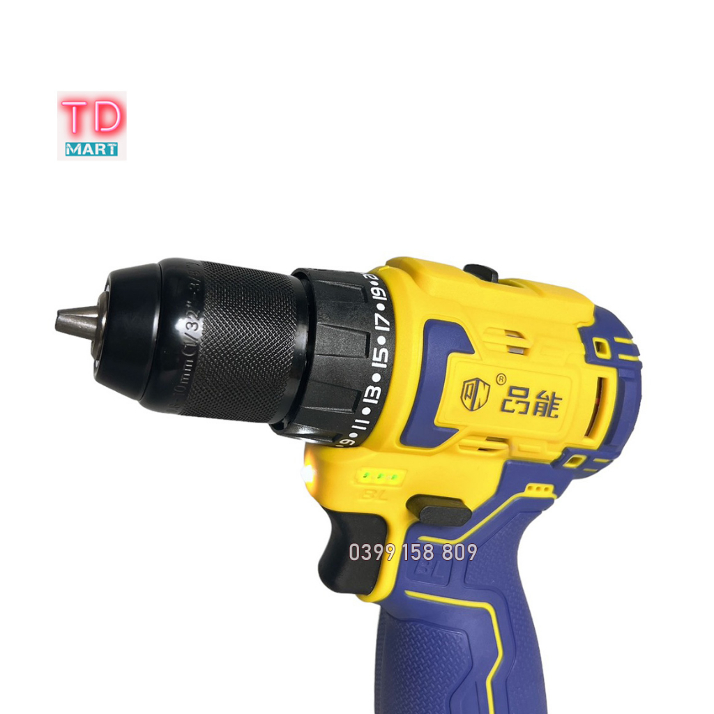 (HÀNG NỘI ĐIA) Máy Khoan Pin 16,8V PINNENG Không Chổi Than Đầu Kẹp Autolook 10mm
