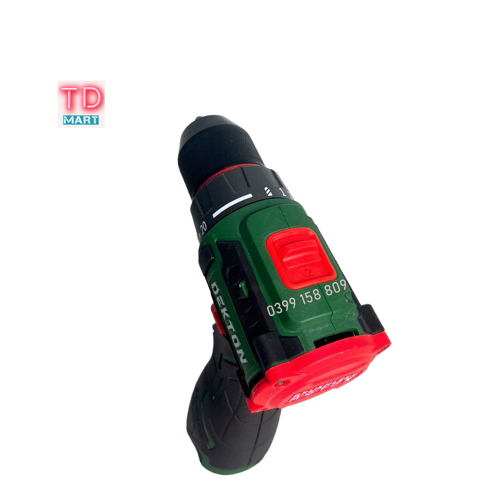 Máy Khoan Đầu Cặp 10MM Dekton D16 - KVT1055PRO / Motor Brushless / Lực Siết 55Nm