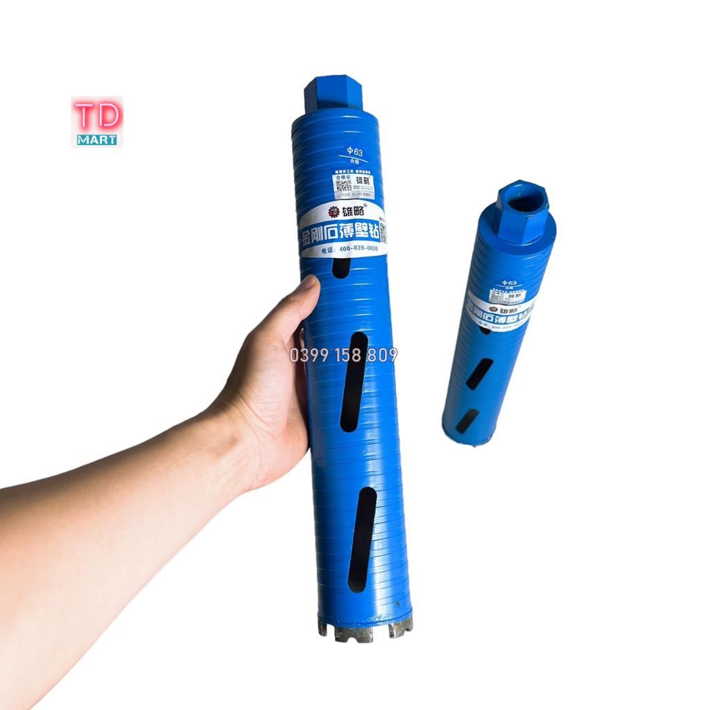 Mũi khoan rút lõi khô G63 chống kẹt chuyên dụng cho thợ điều hòa điện nước