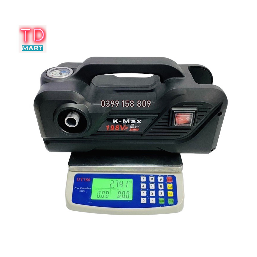 Máy Xịt rửa pin KMAX dùng chân pin Makita Phổng Thông, Pin 15 Cell