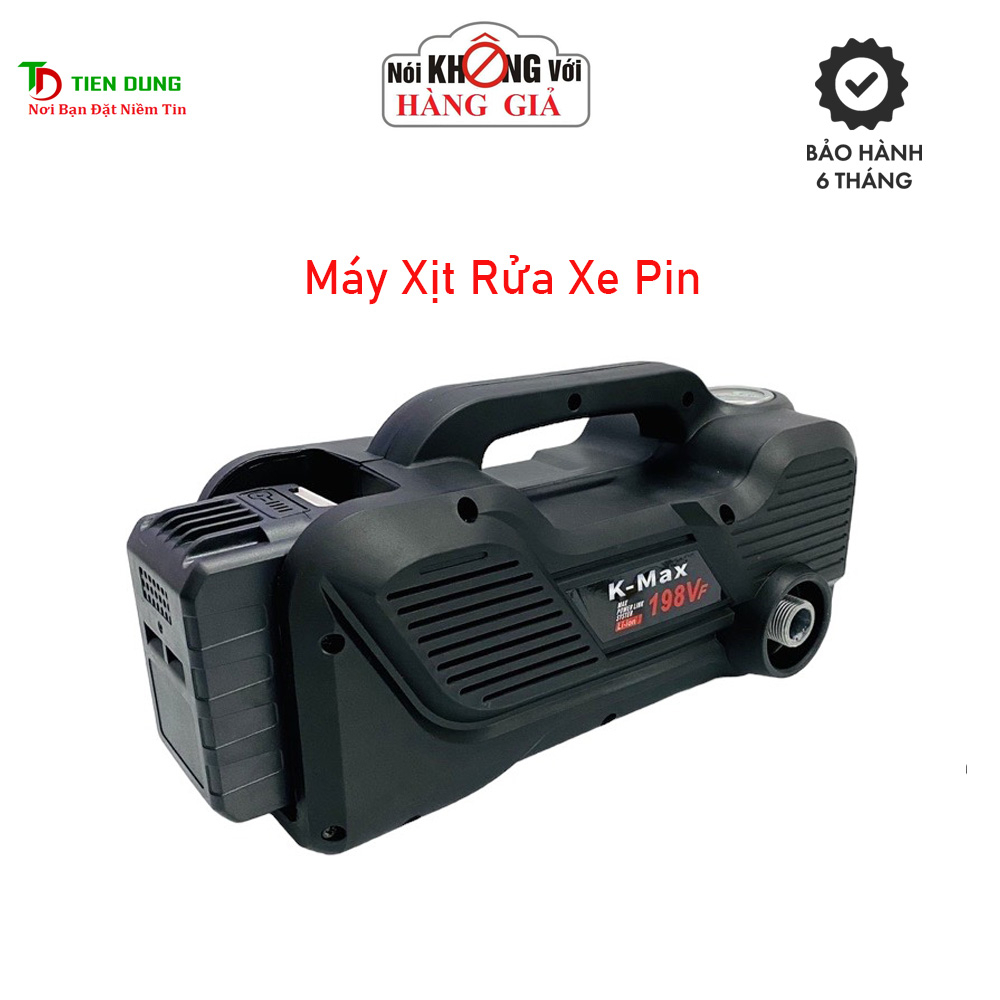 Máy Xịt rửa pin KMAX dùng chân pin Makita Phổng Thông, Pin 15 Cell
