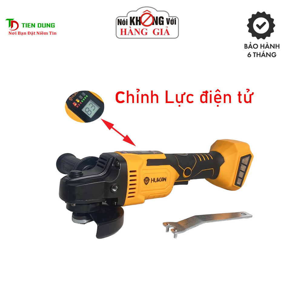 Thân máy mài pin HUKAN HK AG8300BL không chổi than, chỉnh lực điện tử, chân pin phổ thông
