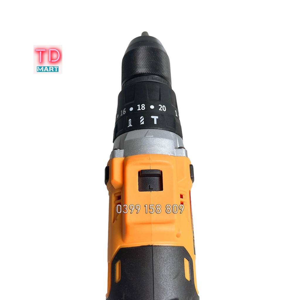 Thân máy khoan pin HUKAN 522 đầu kẹp 13mm 3 chức năng có búa khoan tường chân pin phổ thông